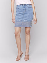 Embroidered Skort