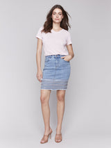 Embroidered Skort