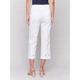 Tab Crop Twill Pants