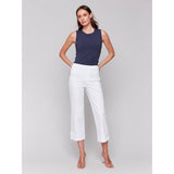 Tab Crop Twill Pants