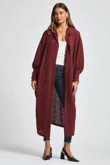 Waffle Hooded Duster