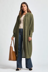 Waffle Hooded Duster