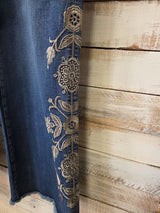 Embroidered Floral Denims