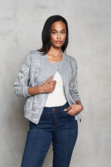 Embroidered Moto Jacket