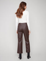 Wax Twill Flare Leg Pants