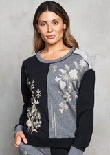 French Terry Color Block Sweatshirt