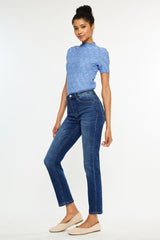 Solar High Rise Slim Straight Jeans