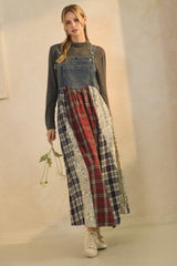 Patchwork Overall Dress