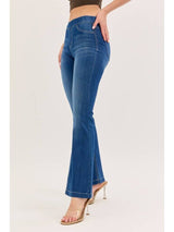 Petite Mid Rise Flare Jegging