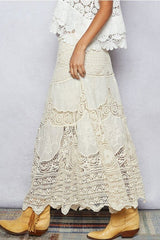 Crochet Embroidered Skirt