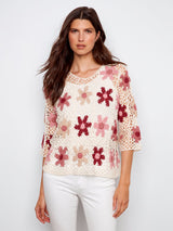 Flower Crochet Sweater