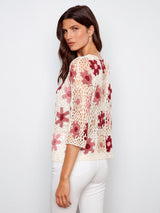 Flower Crochet Sweater