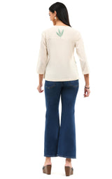 Polly Top Textured Vine Button Down