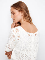 Button Back Crochet Sweater
