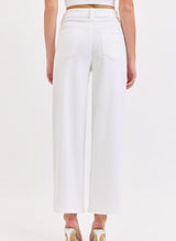 High Rise Cropped Wide Leg Denims