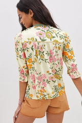Crochet V Neck Boho Blouse