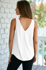 Eyelet Knit Tank