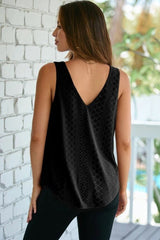 Eyelet Knit Tank