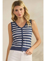 Striped Sleeveless Top