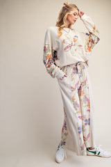 2 Piece Floral Print Set