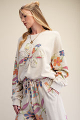 2 Piece Floral Print Set