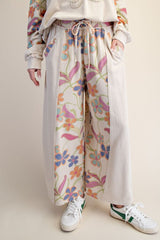 2 Piece Floral Print Set