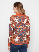 Paisley Print Long Sleeve Buttondown