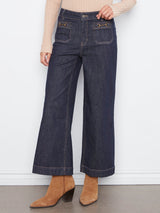 Cropped Horse Bit Insert Pocket Denims
