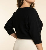 Braided Trim Boat Neck Sweater