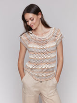 Raglan Cap Sleeve Crochet Top
