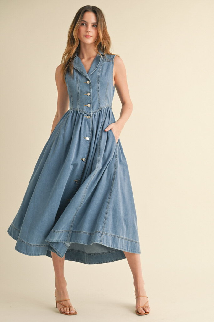 Denim Midi Dress