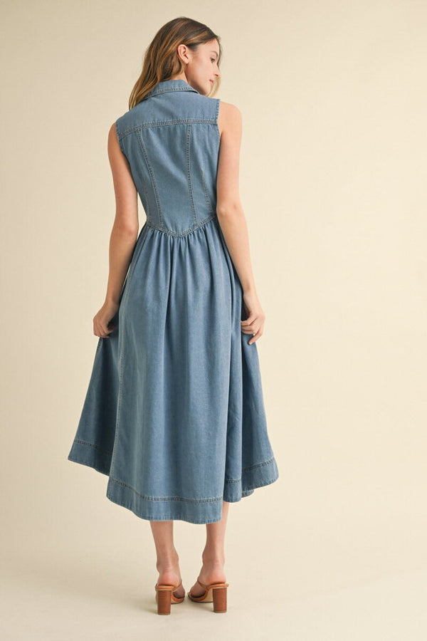 Denim Midi Dress