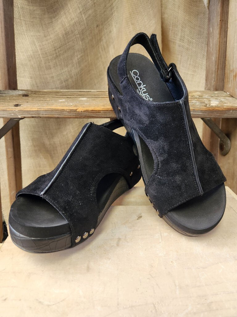 Volta II Croco Black Suede