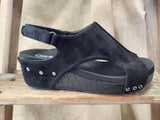 Volta II Croco Black Suede