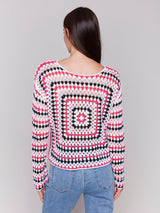 Long Sleeve Crochet Top