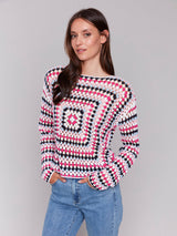 Long Sleeve Crochet Top