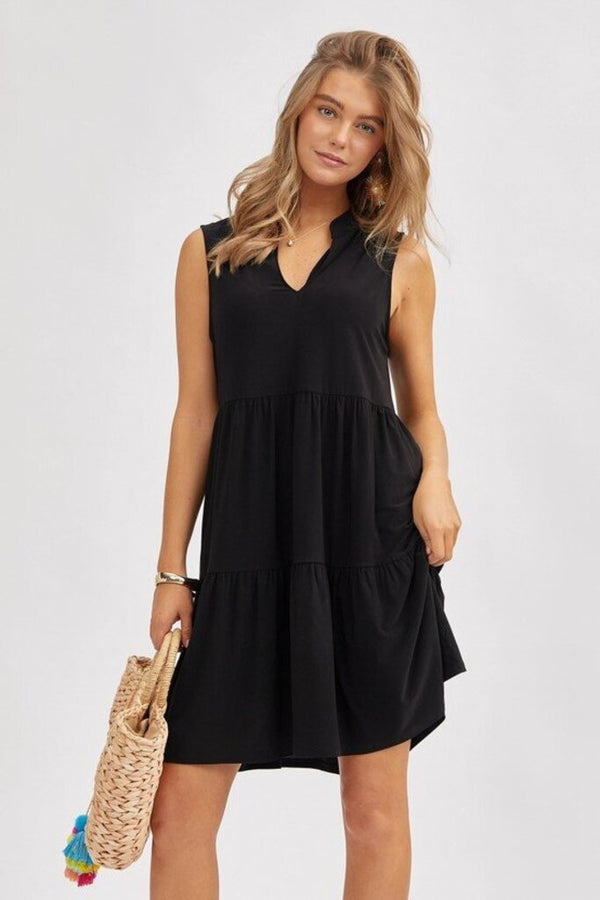 Three-Tier A-Line Flowy Dress