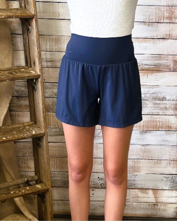 High Waist 5" Yoga Shorts with Pockets
