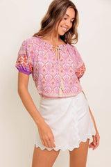 Print Woven Top