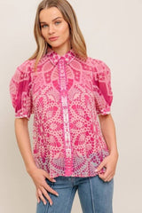 2 Piece Print Top