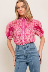 2 Piece Print Top