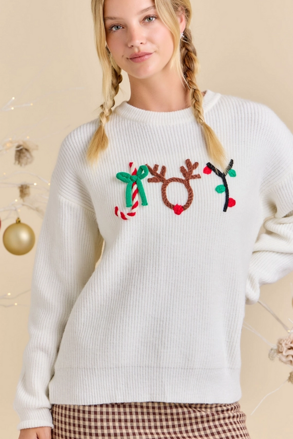Joy 3D Yarn Sweater