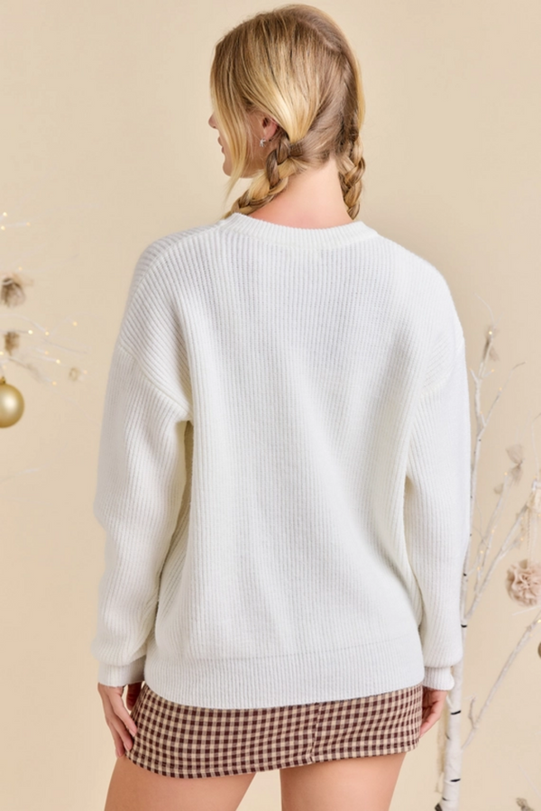 Joy 3D Yarn Sweater
