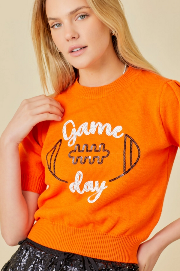 Game Day Puff Sleeve Sweater