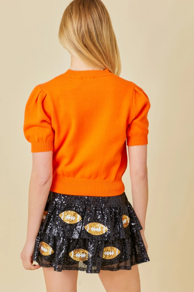 Game Day Puff Sleeve Sweater