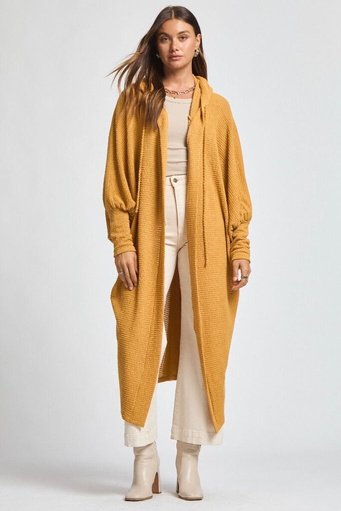 Waffle Hooded Duster
