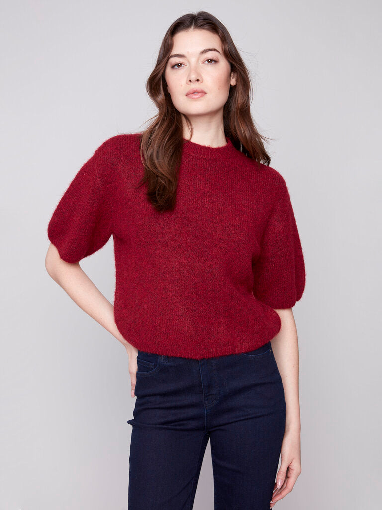 Balloon Elbow Sleeve Sweater