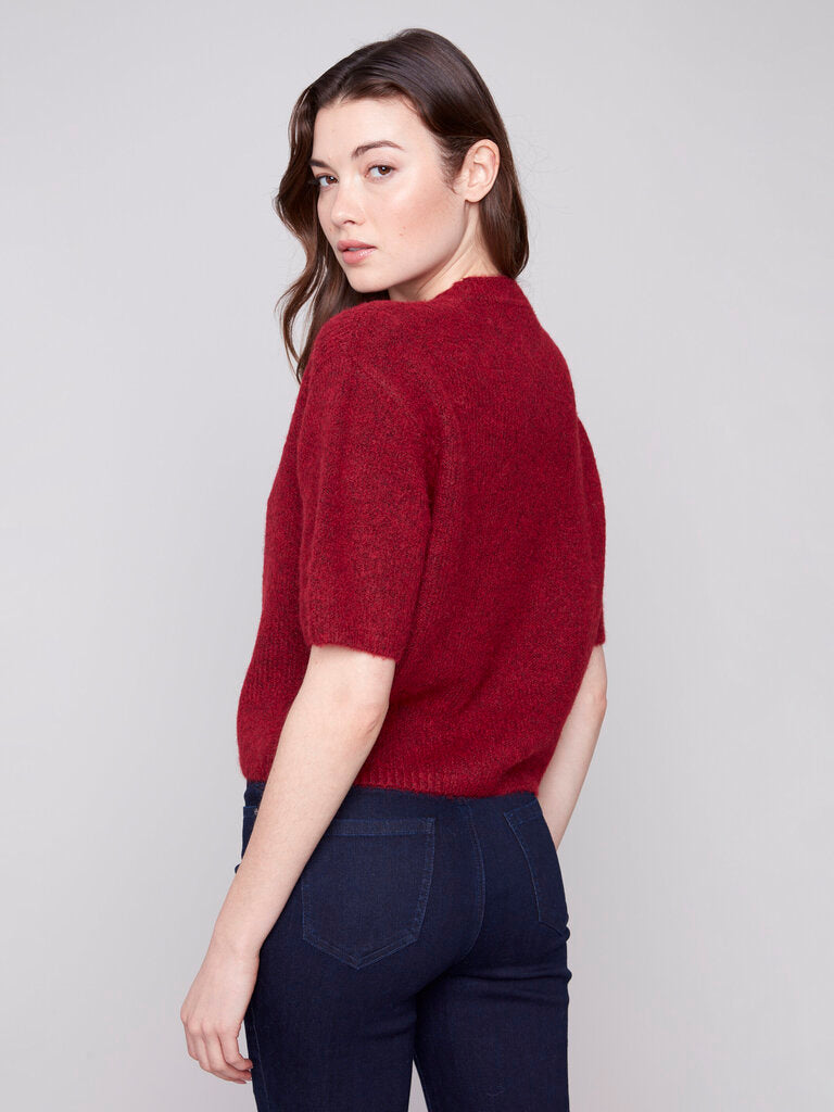 Balloon Elbow Sleeve Sweater