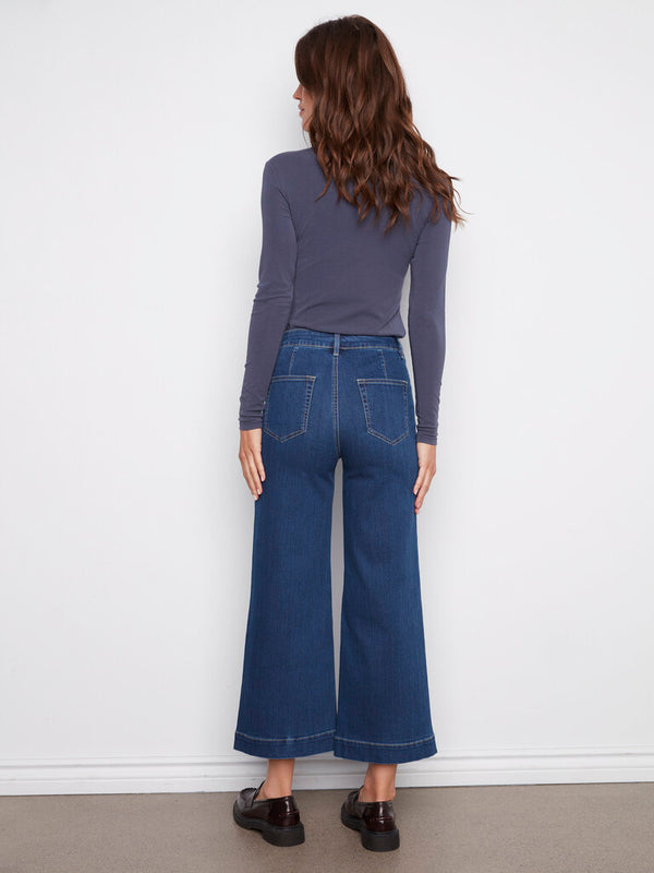 Patch Pocket Flare Jeans