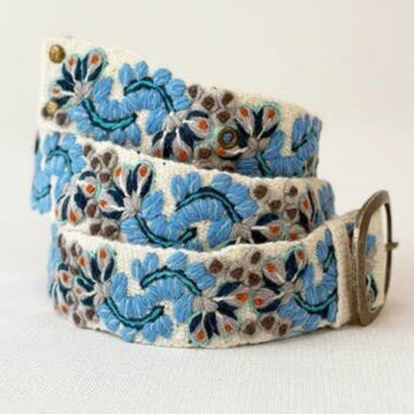 Blue Serenade Wool Belt